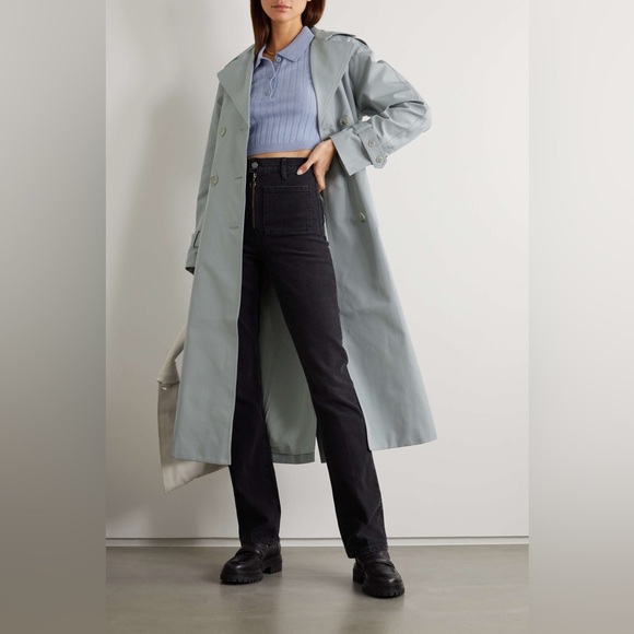 SOLD ON EBAY DO NOT BUY Reformation Holland Trench in Light Blue - Picture 3 of 8
